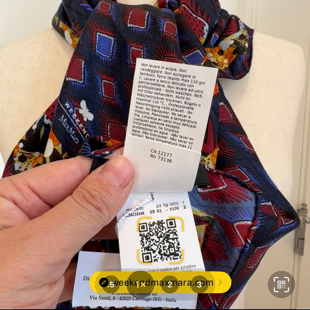 MaxMara Multicolor Patterned Scarf - Picture 11 of 11